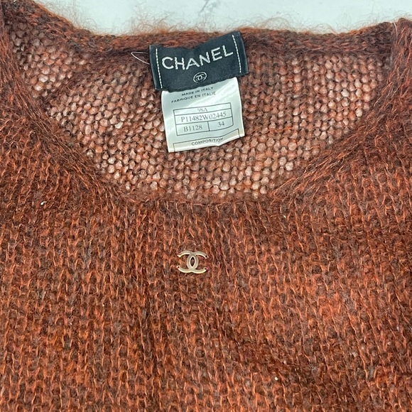 CHANEL Vintage F/W 1998 Mohair Knitted Jumper Size:34 - Picture 9 of 12